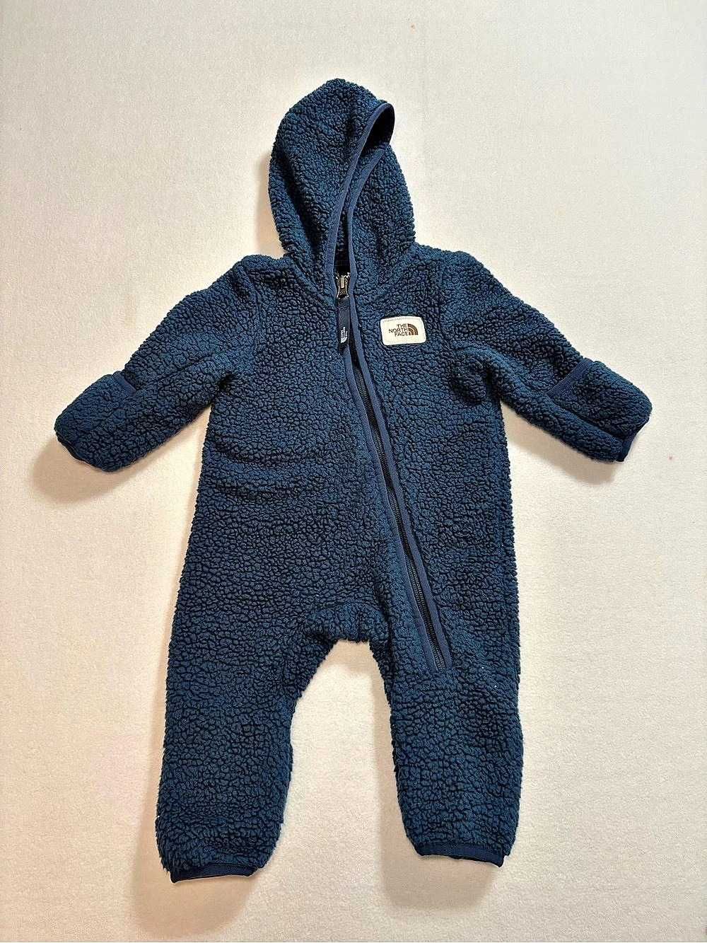 The North Face Infant Oso Fleece Bunting Blue Baby 3-6M